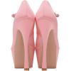 imageFSJ Women Elegant Platform Stiletto Heel Ankle Strap Pumps Pointed Toe Stunning High Heel Sexy Party Wedding Dress Shoes Size 416 USPink