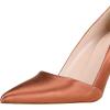 imageFSJ Women Fashion Closed Pointed Toe Pumps Stiletto High Heels Slip On Two ToneSolid Color Contrast Party Dress Office Shoes Size 415 USBrown