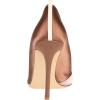 imageFSJ Women Fashion Closed Pointed Toe Pumps Stiletto High Heels Slip On Two ToneSolid Color Contrast Party Dress Office Shoes Size 415 USRosebrowncoffee