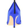imageFSJ Women Fashion Closed Pointed Toe Pumps Stiletto High Heels Slip On Two ToneSolid Color Contrast Party Dress Office Shoes Size 415 USRoyalblue