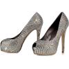 imageFSJ Women Full Rhinestone Platform Pumps Peep Toe Stiletto Sexy Slip On High Heels Party Club Wedding Prom Shoes Size 415 USGrey