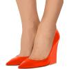 imageFSJ Women Pointed Toe Wedges High Heel Pumps Sexy Slip On Formal Closed Toe Wedding Party Evening Dress Shoes Size 416 USOrange