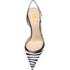 imageFSJ Women Sexy Pointed Toe DOrsay High Heel Slingback Pumps Sandals Cutout Strappy Stiletto Slip On Formal Casual Shoes Size 415 USZebra Print