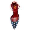 imageFSJ Women Stiletto High Heels DOrsay Pumps Pointed Closed Point Toe Ankle Strap Office Dress Shoes Size 415 M USFlag