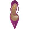 imageFSJ Women Stiletto High Heels DOrsay Pumps Pointed Closed Point Toe Ankle Strap Office Dress Shoes Size 415 M USFuchsia