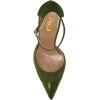 imageFSJ Women Stiletto High Heels DOrsay Pumps Pointed Closed Point Toe Ankle Strap Office Dress Shoes Size 415 M USOlive Green