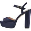 image:imageFSJ Women Classic Platform Chunky Block High Heel Sandals Ankle Strap Open Toe Comfortable Thick Heel Wedding Party Brunch Evening Dressy Shoes Size 416 USBlue