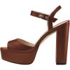 image:imageFSJ Women Classic Platform Chunky Block High Heel Sandals Ankle Strap Open Toe Comfortable Thick Heel Wedding Party Brunch Evening Dressy Shoes Size 416 USBrown