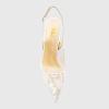 image:imageFSJ Women Closed Toe Pointy High Heel Pumps Sexy Slingback Heeled Sandals with Buckle Banquet Formal Event Dress Shoes Sizes 416 USWhite Lace