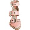 image:imageFSJ Womens Pointed Toe Strappy Wedge Heel SandalsLight Pink