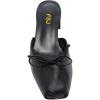 image:imageFSJ Women Cute Bowknot Mules Square Toe Block Low Heel Backless Slides Sandals Comfortable Slip On Dress Slippers Size 416 USBlack
