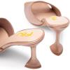 image:imageFSJ Women Fashion Square Open Toe High Heel Mules Slip On Summer Dress Slide Sandal Shoes Size 415 USGold
