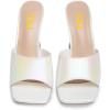 image:imageFSJ Women Fashion Square Open Toe High Heel Mules Slip On Summer Dress Slide Sandal Shoes Size 415 USPearl