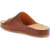 image:imageFSJ Women Flat Sandals Open Toe Single Wide Band Cork Thick Sole Backless Slip On Slides Summer Slippers Outdoor Casual Beach Shoes Size 416 USBrown