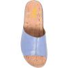 image:imageFSJ Women Flat Sandals Open Toe Single Wide Band Cork Thick Sole Backless Slip On Slides Summer Slippers Outdoor Casual Beach Shoes Size 416 USMedium Slateblue