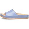 image:imageFSJ Women Flat Sandals Open Toe Single Wide Band Cork Thick Sole Backless Slip On Slides Summer Slippers Outdoor Casual Beach Shoes Size 416 USMedium Slateblue
