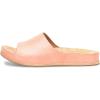 image:imageFSJ Women Flat Sandals Open Toe Single Wide Band Cork Thick Sole Backless Slip On Slides Summer Slippers Outdoor Casual Beach Shoes Size 416 USPink