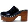 image:imageFSJ Women Platform Mules Chunky Block High Heel Sandals Studded Closed Toe Slip On Clogs Casual Holiday Party Dress Shoes Size 416 USBlue