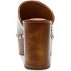 image:imageFSJ Women Platform Mules Chunky Block High Heel Sandals Studded Closed Toe Slip On Clogs Casual Holiday Party Dress Shoes Size 416 USBrown