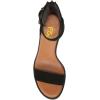 image:imageFSJ Women Retro Open Toe Block Low Heel Sandals Ankle Strap Back Zipper Ladies Casual Summer Walking Shoes Size 415 USBlack