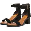 image:imageFSJ Women Retro Open Toe Block Low Heel Sandals Ankle Strap Back Zipper Ladies Casual Summer Walking Shoes Size 415 USBlack