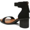 image:imageFSJ Women Retro Open Toe Block Low Heel Sandals Ankle Strap Back Zipper Ladies Casual Summer Walking Shoes Size 415 USBlack