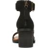 image:imageFSJ Women Retro Open Toe Block Low Heel Sandals Ankle Strap Back Zipper Ladies Casual Summer Walking Shoes Size 415 USBlack