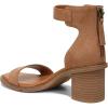 image:imageFSJ Women Retro Open Toe Block Low Heel Sandals Ankle Strap Back Zipper Ladies Casual Summer Walking Shoes Size 415 USChocolate