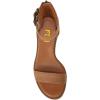 image:imageFSJ Women Retro Open Toe Block Low Heel Sandals Ankle Strap Back Zipper Ladies Casual Summer Walking Shoes Size 415 USChocolate