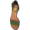 image:imageFSJ Women Retro Open Toe Block Low Heel Sandals Ankle Strap Back Zipper Ladies Casual Summer Walking Shoes Size 415 USGreen