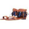 image:imageFSJ Women Retro Tassel Flat Sandals Bohemian Featherlike Leather Fringe Ankle Strap Open Toe Buckle Casual Summer Dress Shoes Size 416 USOrange Brown