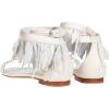 image:imageFSJ Women Retro Tassel Flat Sandals Bohemian Featherlike Leather Fringe Ankle Strap Open Toe Buckle Casual Summer Dress Shoes Size 416 USWhite