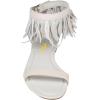 image:imageFSJ Women Retro Tassel Flat Sandals Bohemian Featherlike Leather Fringe Ankle Strap Open Toe Buckle Casual Summer Dress Shoes Size 416 USWhite