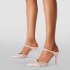 image:imageFSJ Women Sexy Stiletto High Heels Mule Rhinestones Strappy Slide Pumps Slip On Pointed Closed Toe Backless Sandals Wedding Party Dress Shoes Size 416 USPink Crystal
