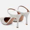 image:imageFSJ Women Sexy Stiletto High Heels Mule Rhinestones Strappy Slide Pumps Slip On Pointed Closed Toe Backless Sandals Wedding Party Dress Shoes Size 416 USCrystal