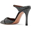 image:imageFSJ Women Sexy Stiletto High Heels Mule Rhinestones Strappy Slide Pumps Slip On Pointed Closed Toe Backless Sandals Wedding Party Dress Shoes Size 416 USBlack Crystal