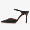 image:imageFSJ Women Sexy Stiletto High Heels Mule Rhinestones Strappy Slide Pumps Slip On Pointed Closed Toe Backless Sandals Wedding Party Dress Shoes Size 416 USBlack