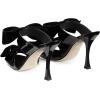image:imageFSJ Women Sexy Two Bows Open Toe Mules Stiletto High Heel Slip On Party Evening Slides Shoes Size 415 USBlack
