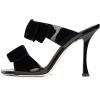 image:imageFSJ Women Sexy Two Bows Open Toe Mules Stiletto High Heel Slip On Party Evening Slides Shoes Size 415 USBlack