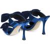 image:imageFSJ Women Sexy Two Bows Open Toe Mules Stiletto High Heel Slip On Party Evening Slides Shoes Size 415 USBlue