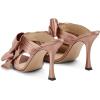 image:imageFSJ Women Sexy Two Bows Open Toe Mules Stiletto High Heel Slip On Party Evening Slides Shoes Size 415 USChampagne Gold