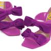 image:imageFSJ Women Sexy Two Bows Open Toe Mules Stiletto High Heel Slip On Party Evening Slides Shoes Size 415 USLight Purple
