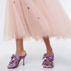 image:imageFSJ Women Sexy Two Bows Open Toe Mules Stiletto High Heel Slip On Party Evening Slides Shoes Size 415 USOrchid
