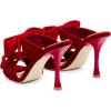 image:imageFSJ Women Sexy Two Bows Open Toe Mules Stiletto High Heel Slip On Party Evening Slides Shoes Size 415 USRed