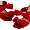 image:imageFSJ Women Sexy Two Bows Open Toe Mules Stiletto High Heel Slip On Party Evening Slides Shoes Size 415 USRed