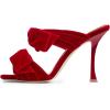 image:imageFSJ Women Sexy Two Bows Open Toe Mules Stiletto High Heel Slip On Party Evening Slides Shoes Size 415 USRed