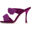 image:imageFSJ Women Sexy Two Bows Open Toe Mules Stiletto High Heel Slip On Party Evening Slides Shoes Size 415 USViolet