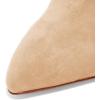 image:imageFSJ Women Slip On Closed Pointed Toe Mules Slide Sandals Stiletto High Heels Classic Summer Shoes Size 415 USBeige Suede