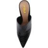 image:imageFSJ Women Slip On Closed Pointed Toe Mules Slide Sandals Stiletto High Heels Classic Summer Shoes Size 415 USBlack Alligator