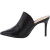 image:imageFSJ Women Slip On Closed Pointed Toe Mules Slide Sandals Stiletto High Heels Classic Summer Shoes Size 415 USBlack Alligator
